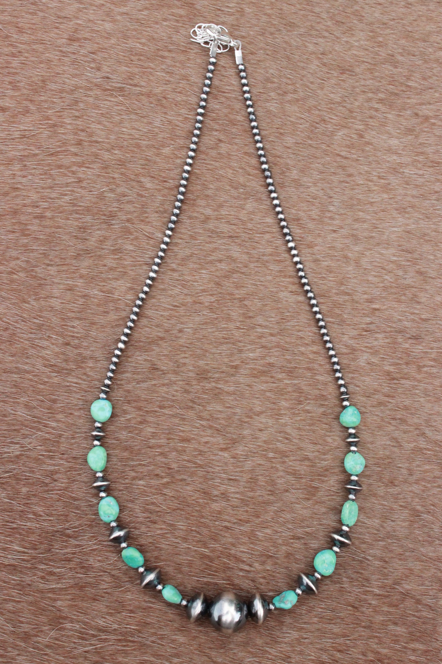 White Water Turquoise & Saucer Necklace