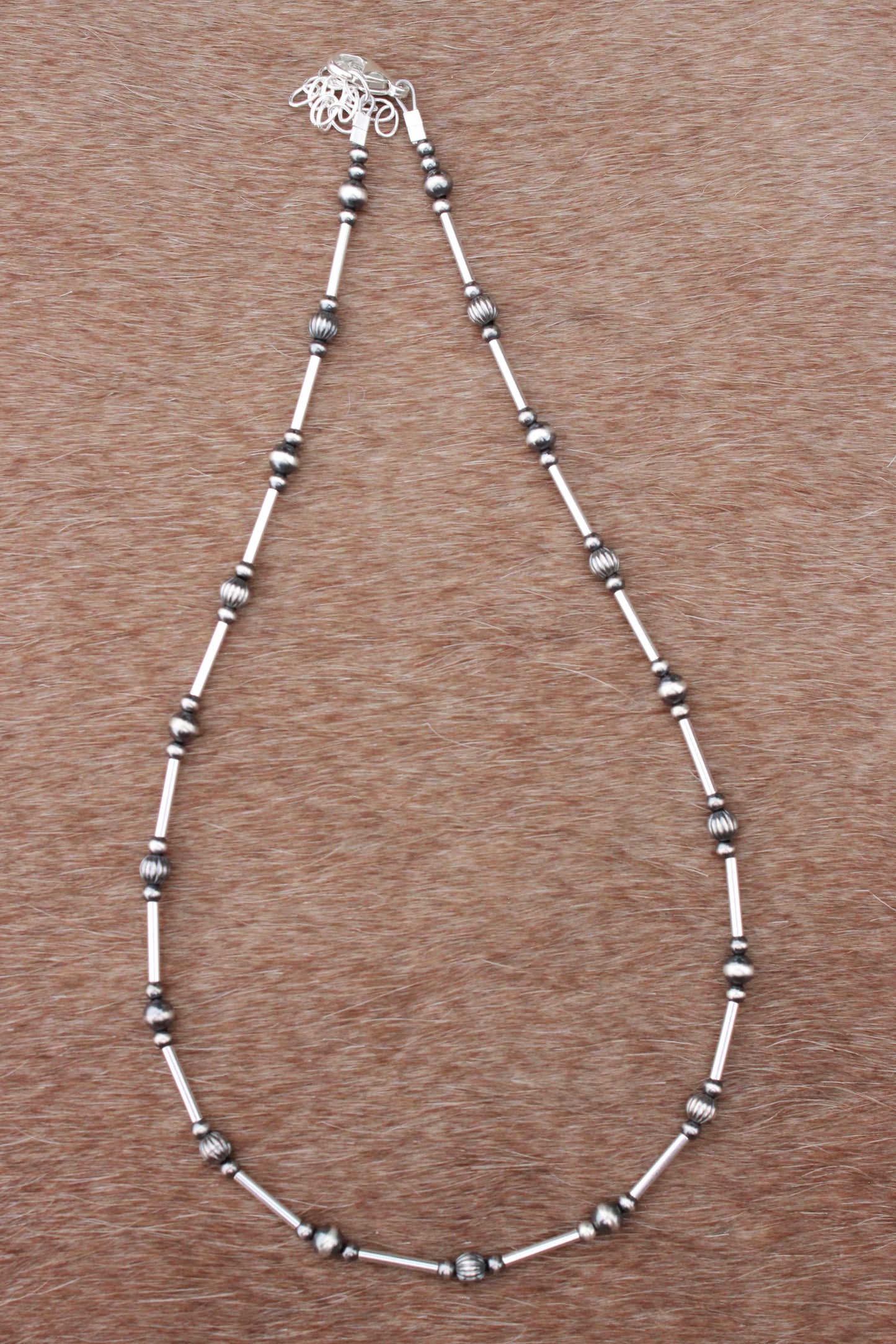 Mini Graduated Liquid Silver Necklace