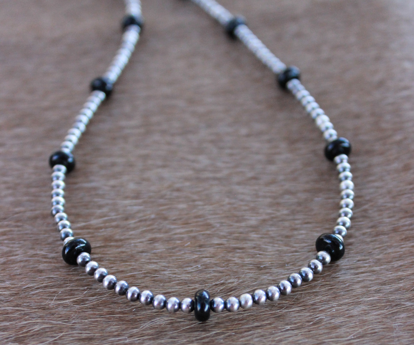 Black Onyx Stacker Necklace - Made to Order