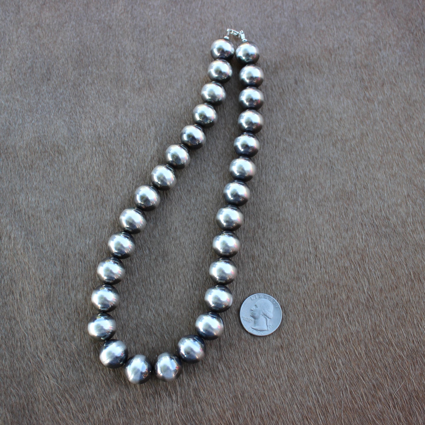 16 mm Sterling Silver Pearl Necklace