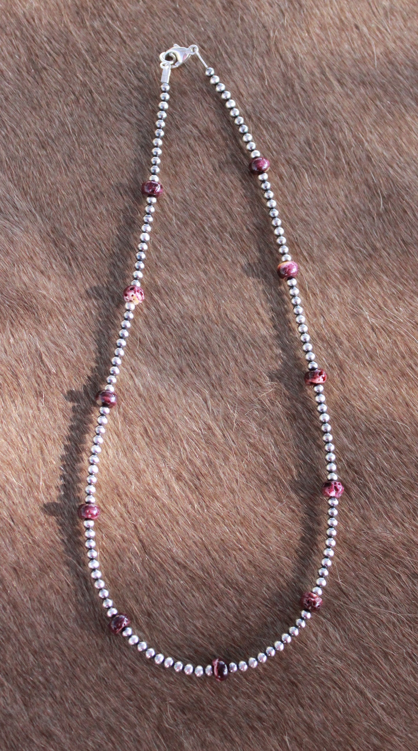 Purple Spiny Stacker Necklace - Made to Order