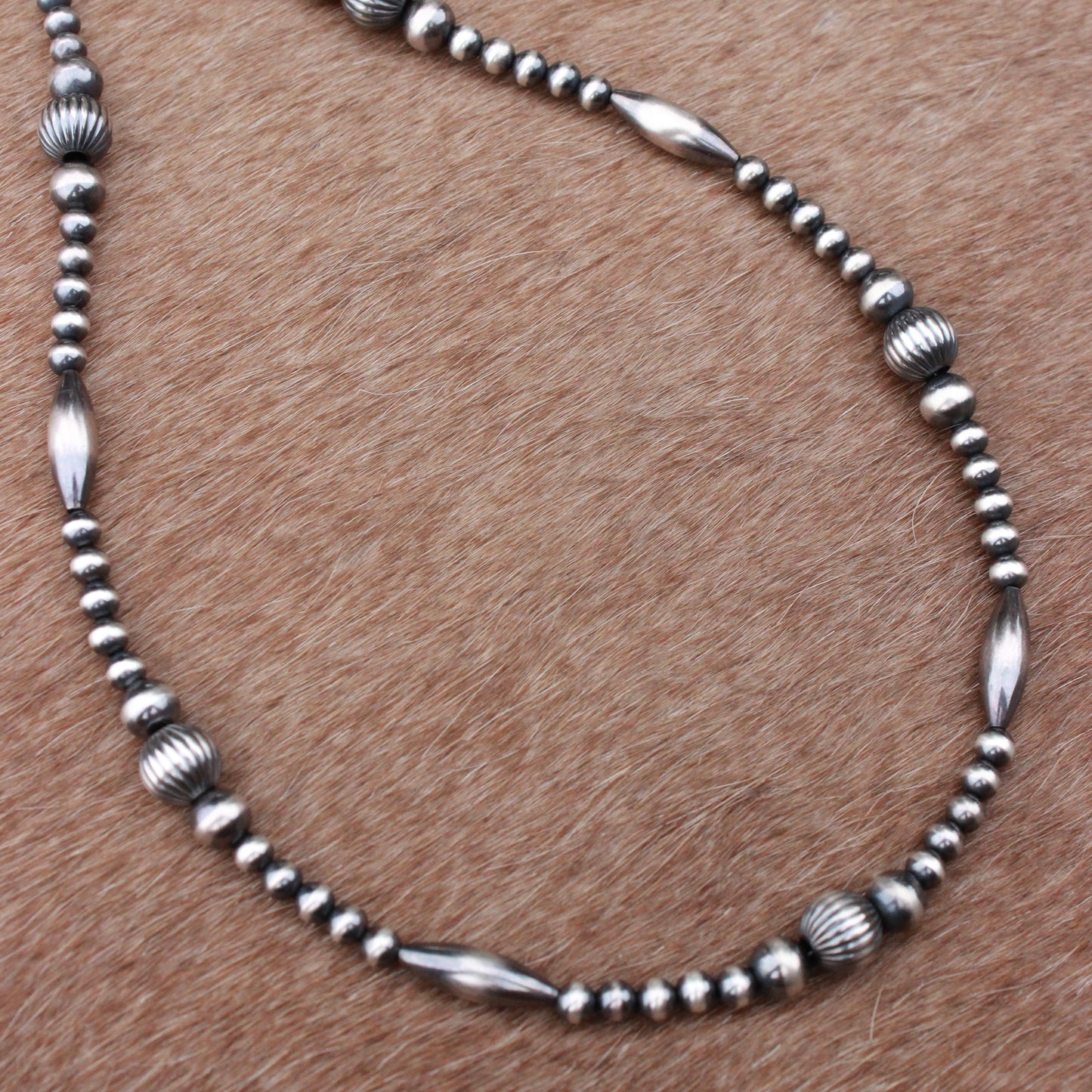 Graduated Melon & Torpedo Necklace