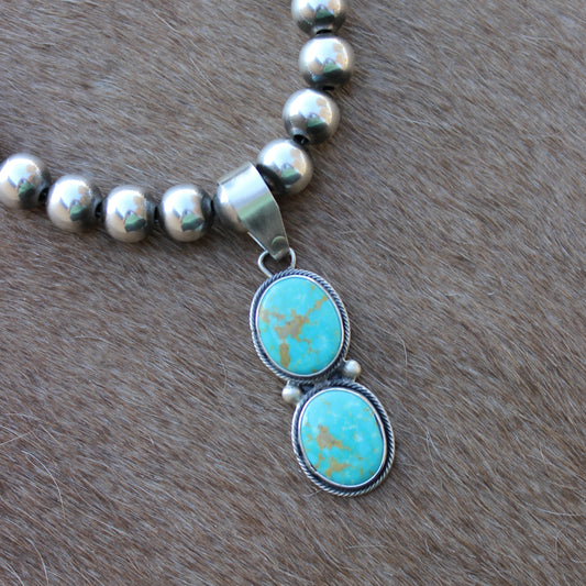Double Stone Pendant
