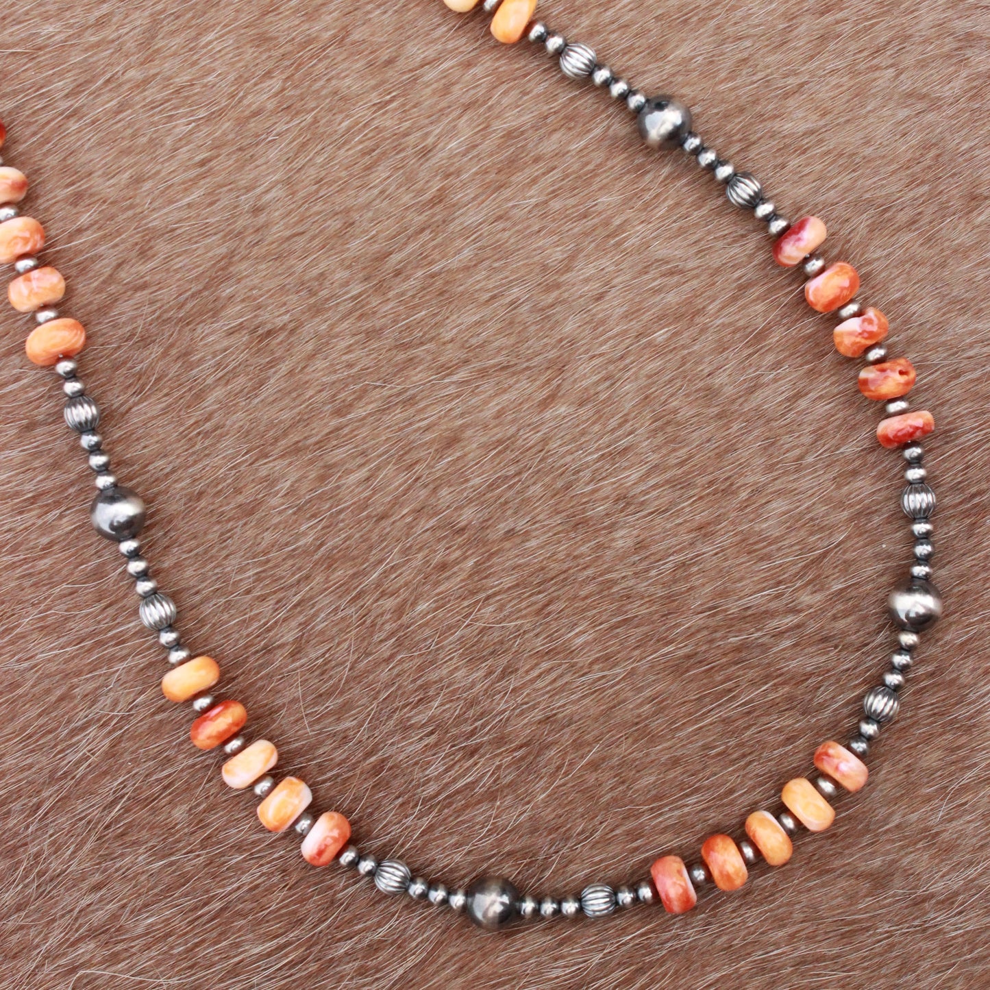 Orange Spiny & Melon Necklace