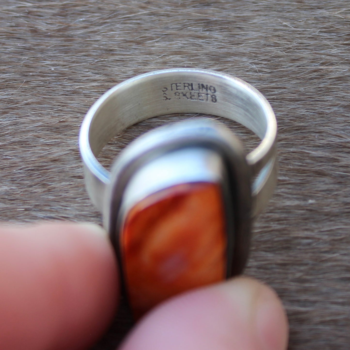 Orange Spiny Ring