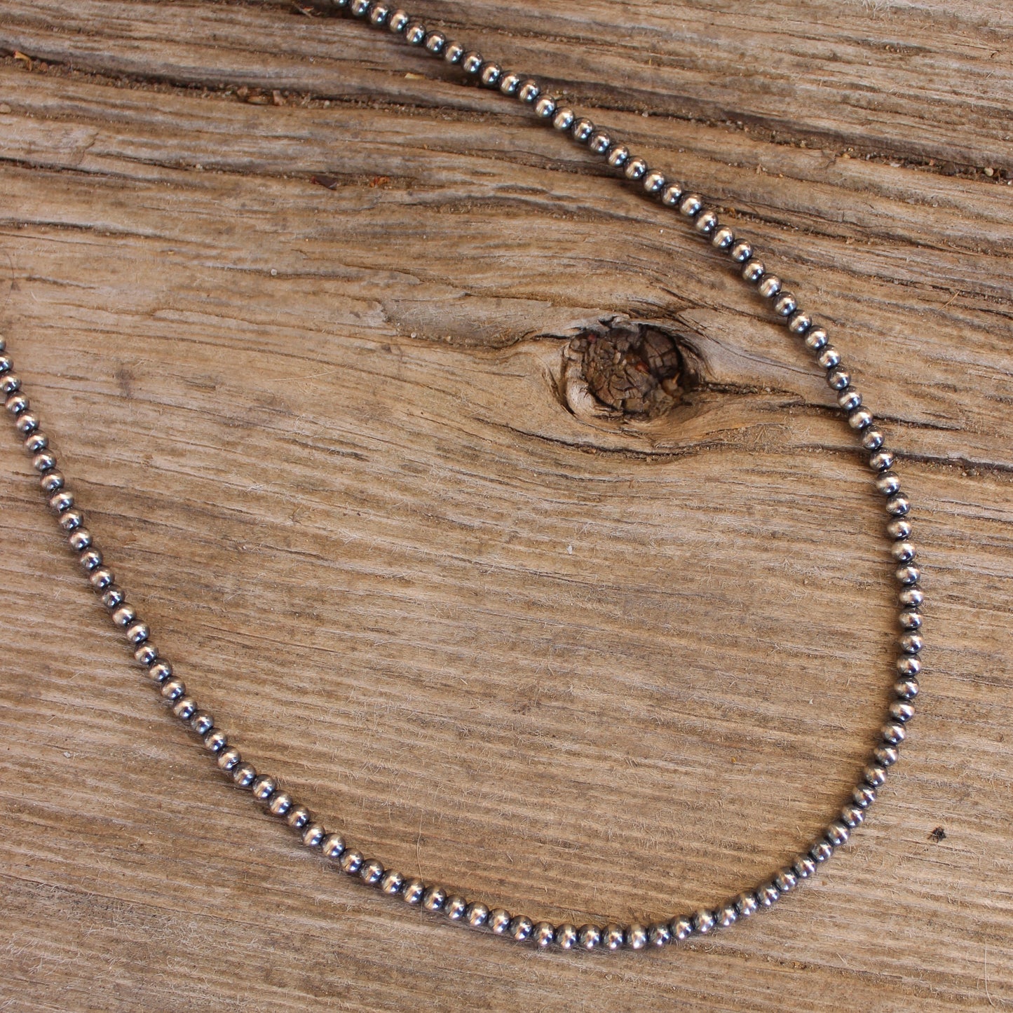 2.5mm Sterling Silver Pearl Necklace - Made to Order