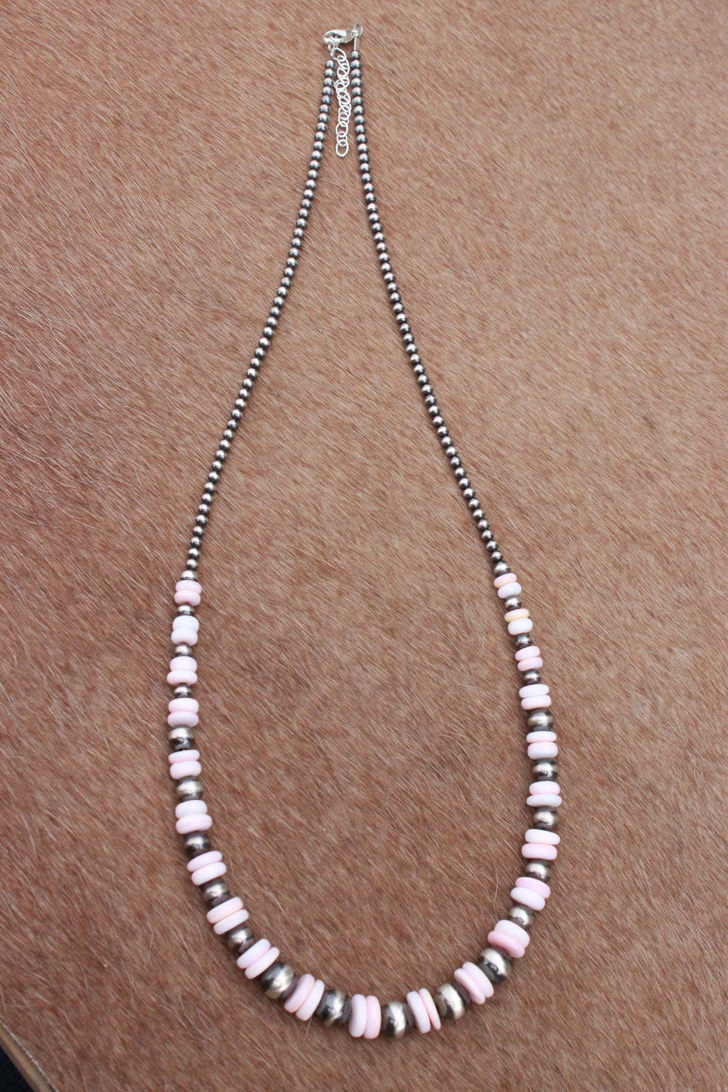 Pink Conch Graduated Necklace