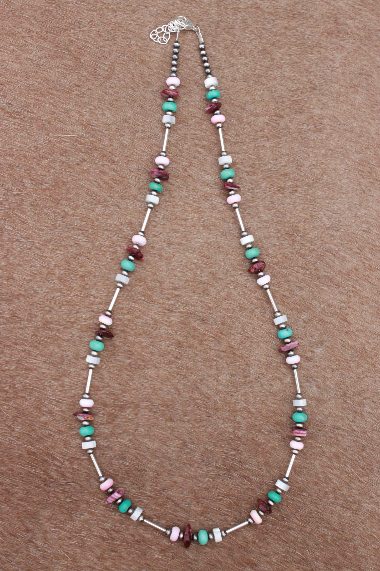 Multicolor Liquid Silver Necklace