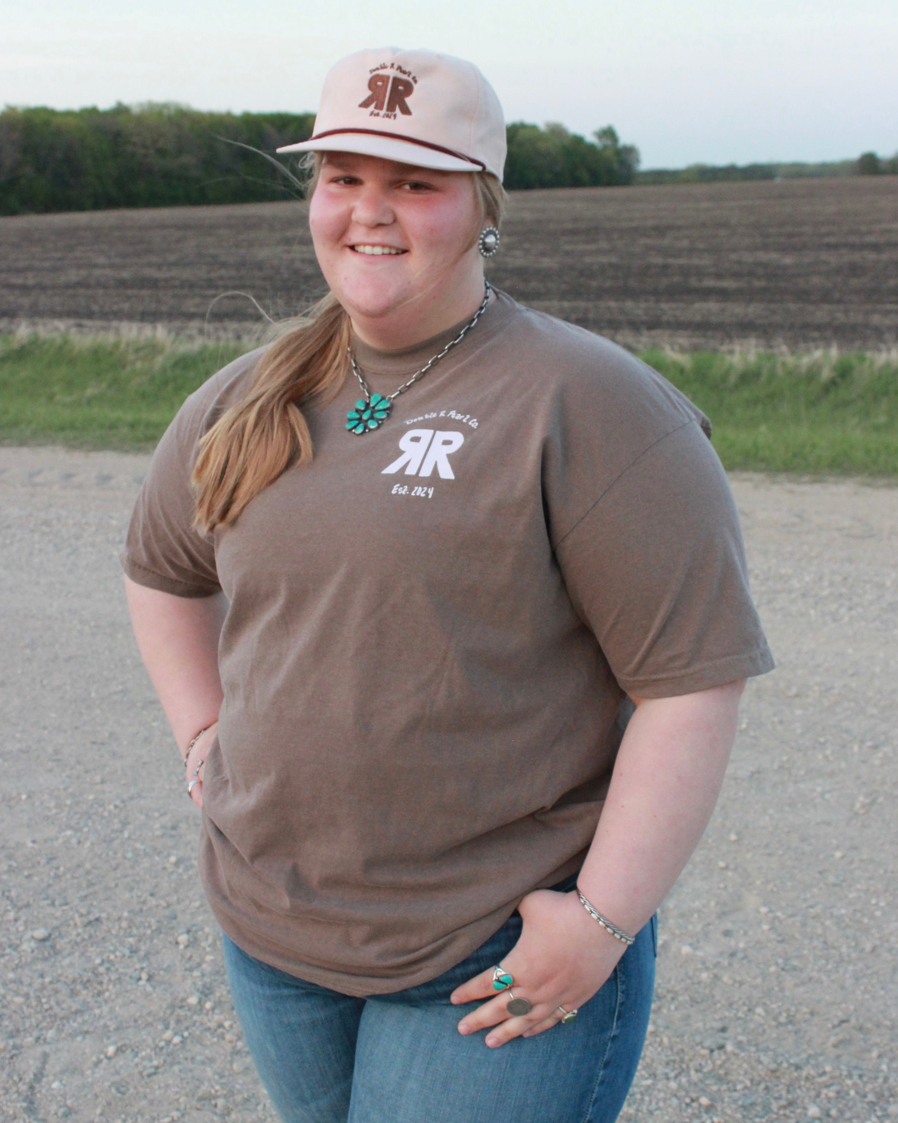 Double R Tee - Brown – Double R Pearl Co.