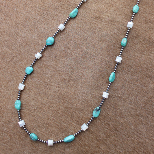 White Water & Mother of Pearl Necklace