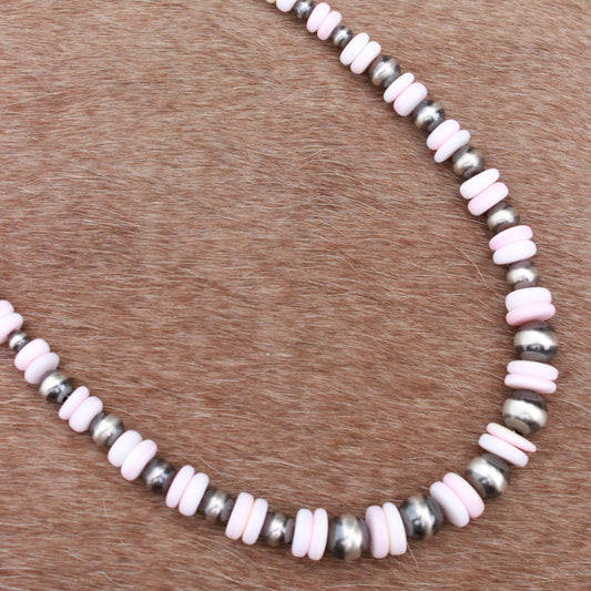 Pink Conch Graduated Necklace