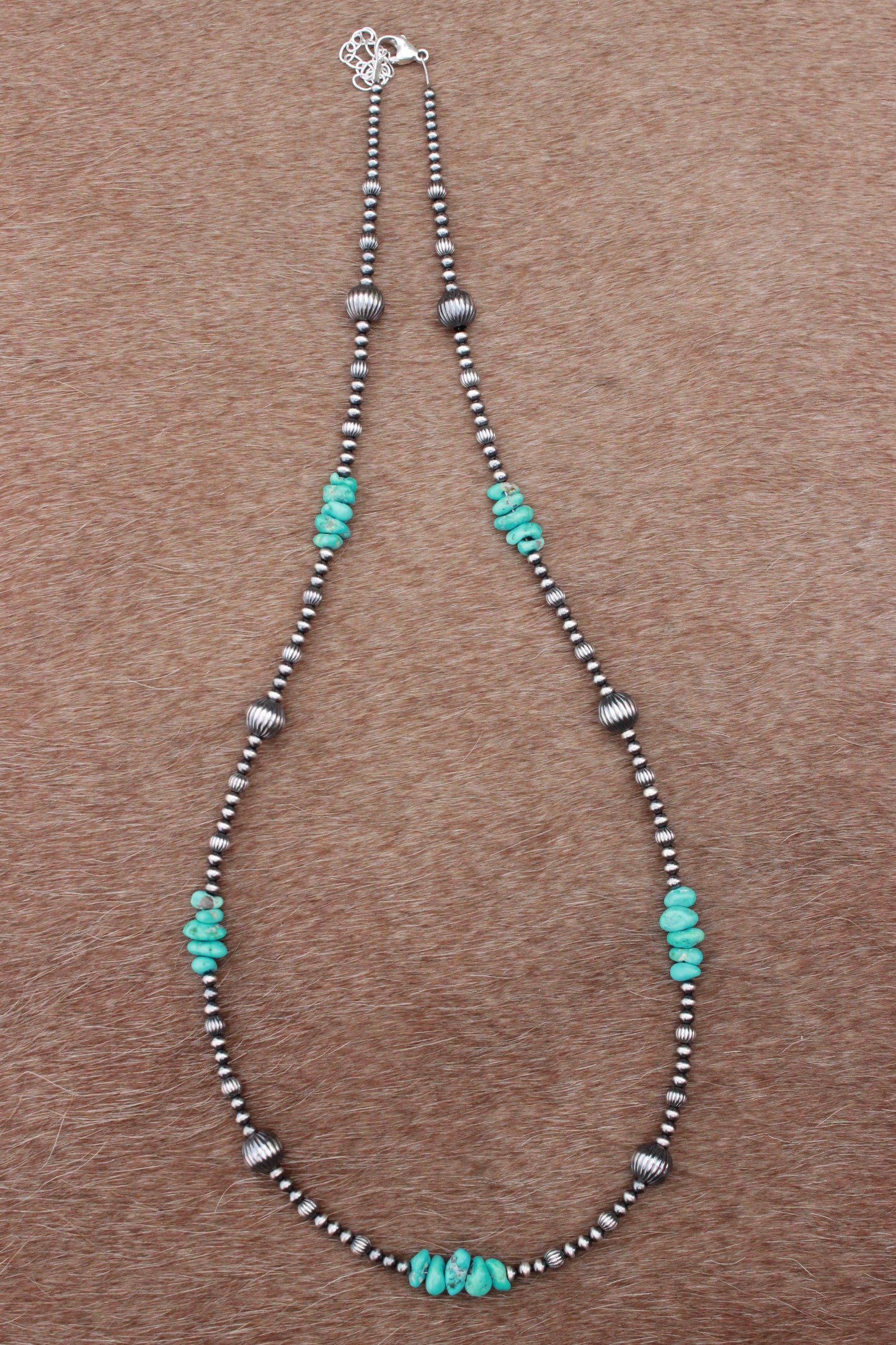 Lone Mountain Turquoise & Melon Necklace