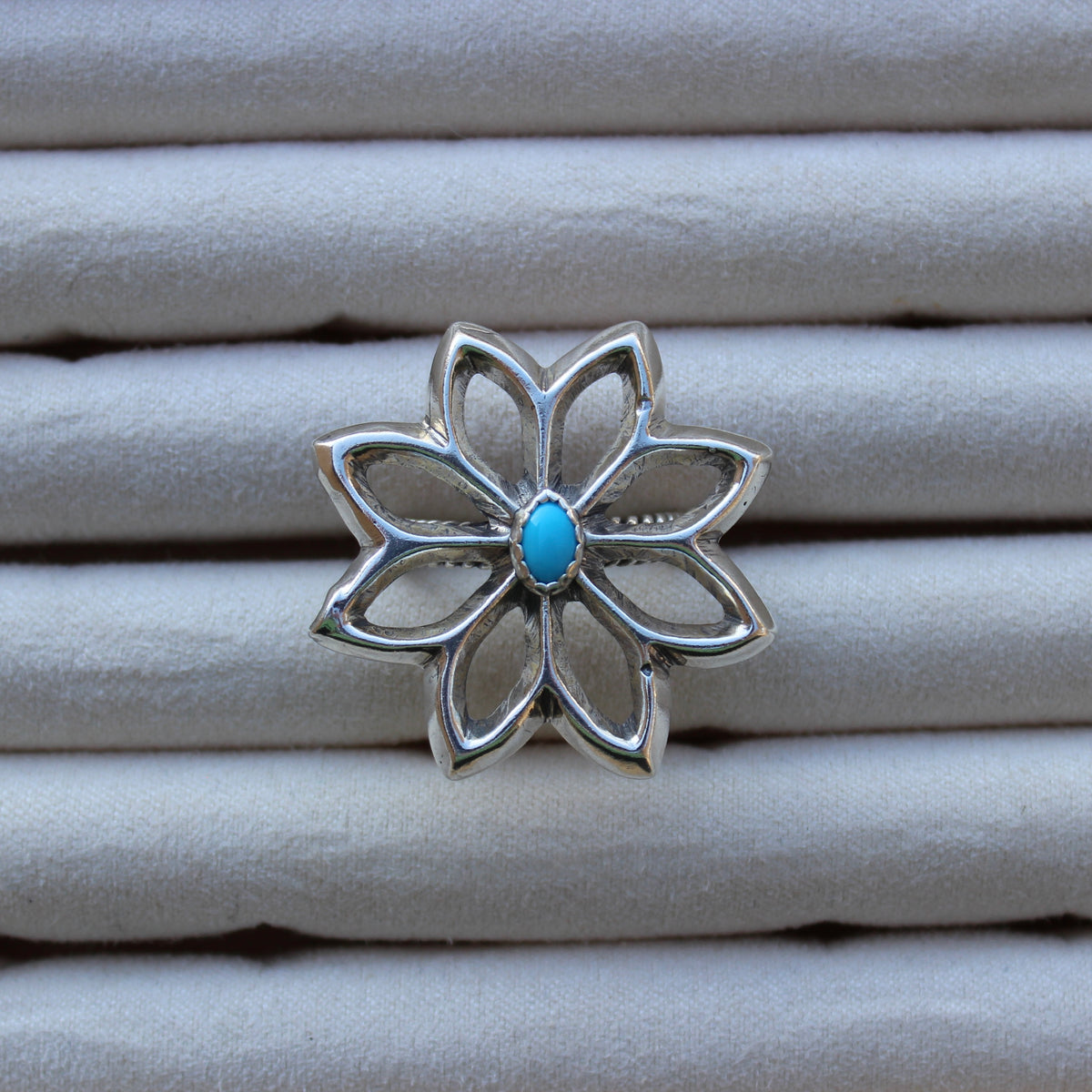 Ring Double R Turquoise Flower Ring – Double R Pearl Co.