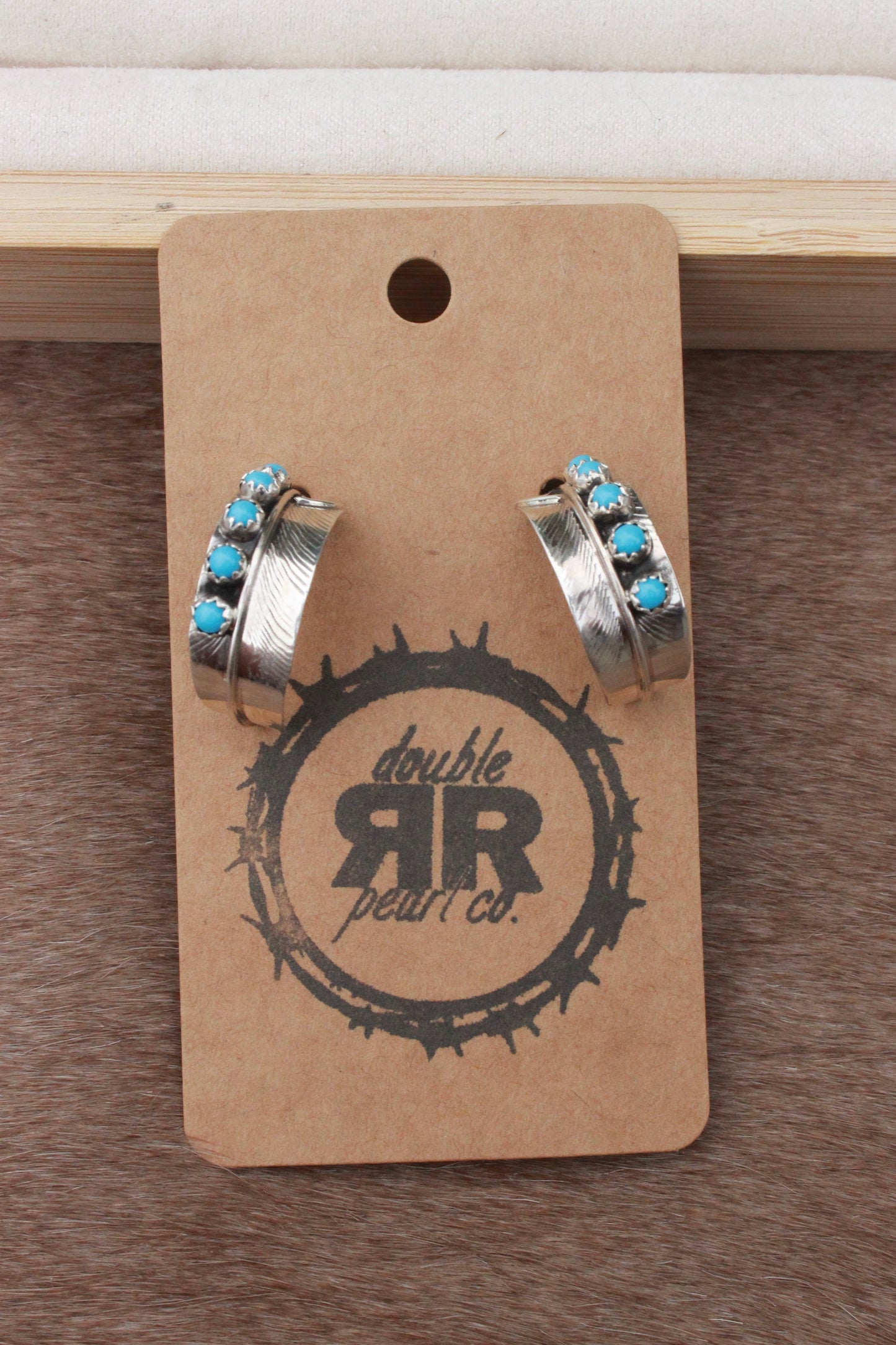 Feather Hoop Earrings