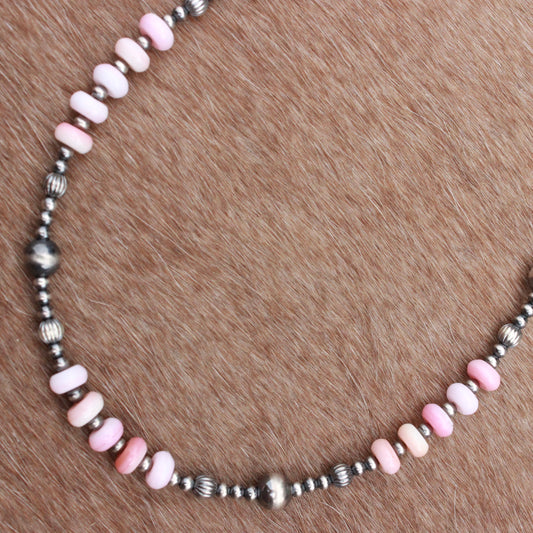Pink Conch & Melon Necklace