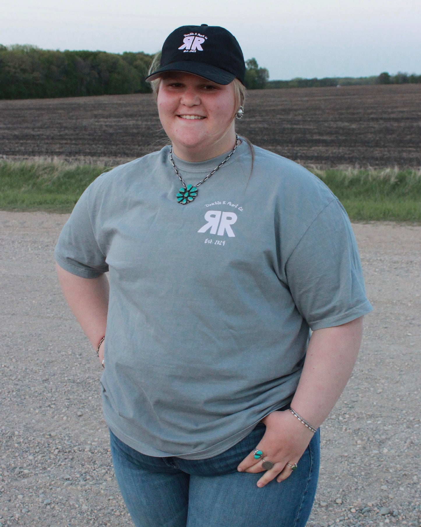 Double R Tee - Gray