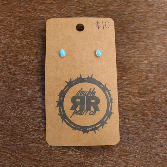 Turquoise Stacker Studs