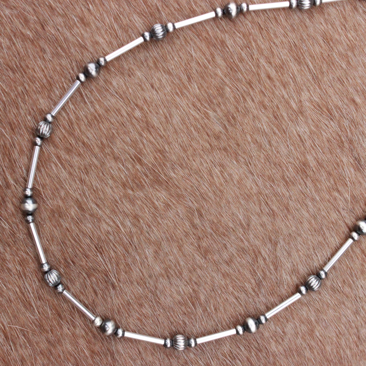Mini Graduated Liquid Silver Necklace