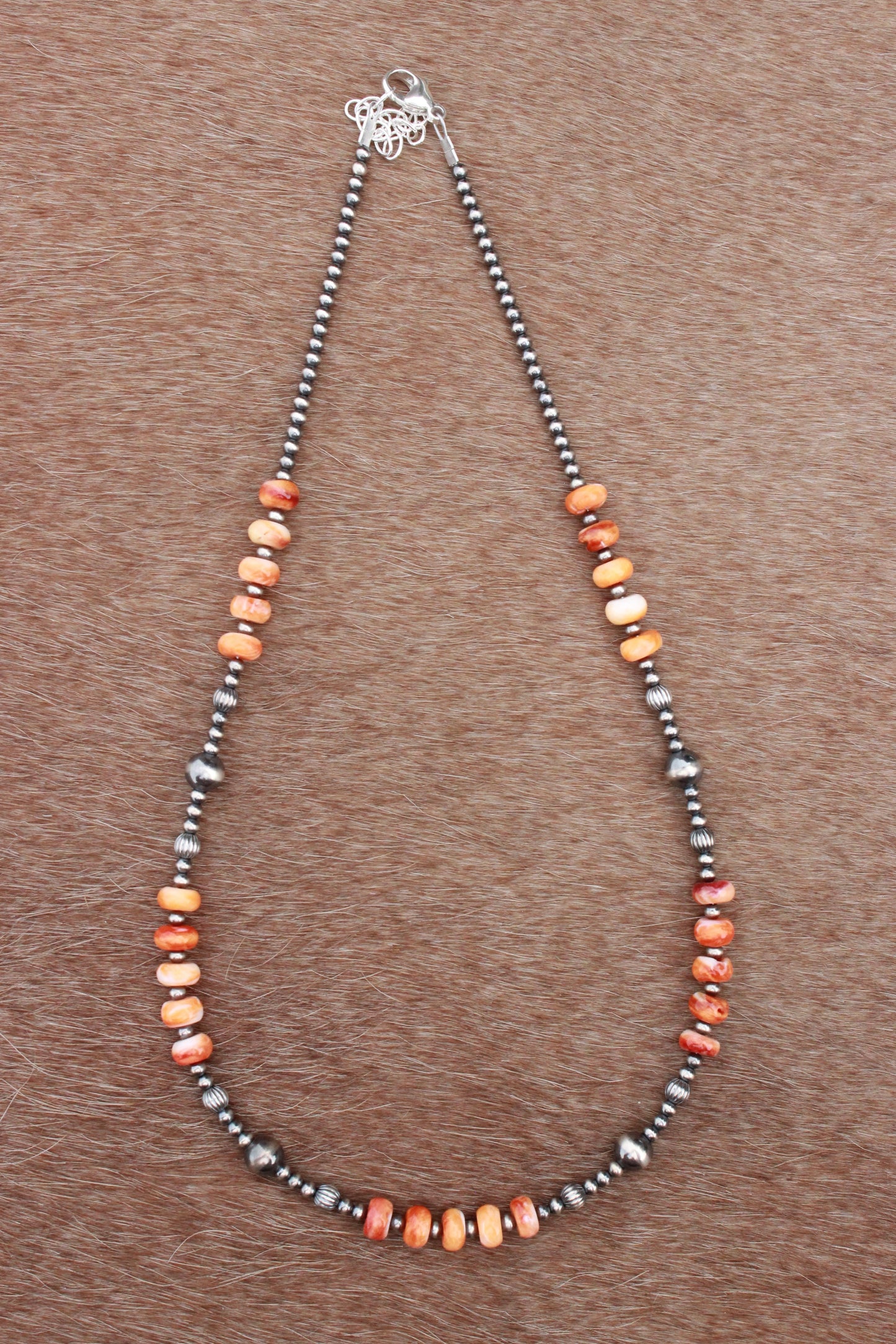 Orange Spiny & Melon Necklace