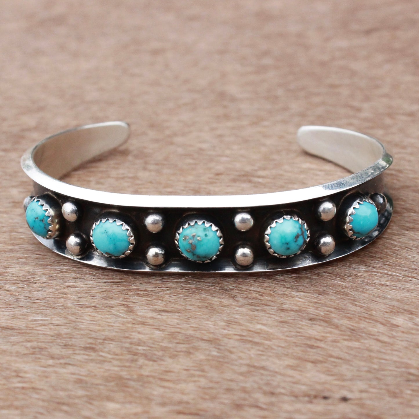 Turquoise Dot Cuff