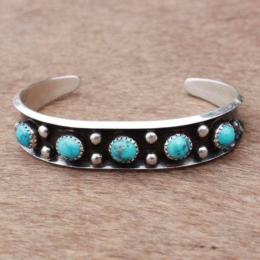 Turquoise Dot Cuff