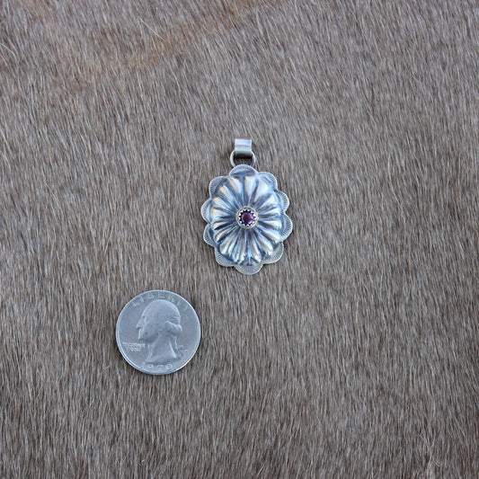 Purple Spiny Concho Pendant - Ready to Ship