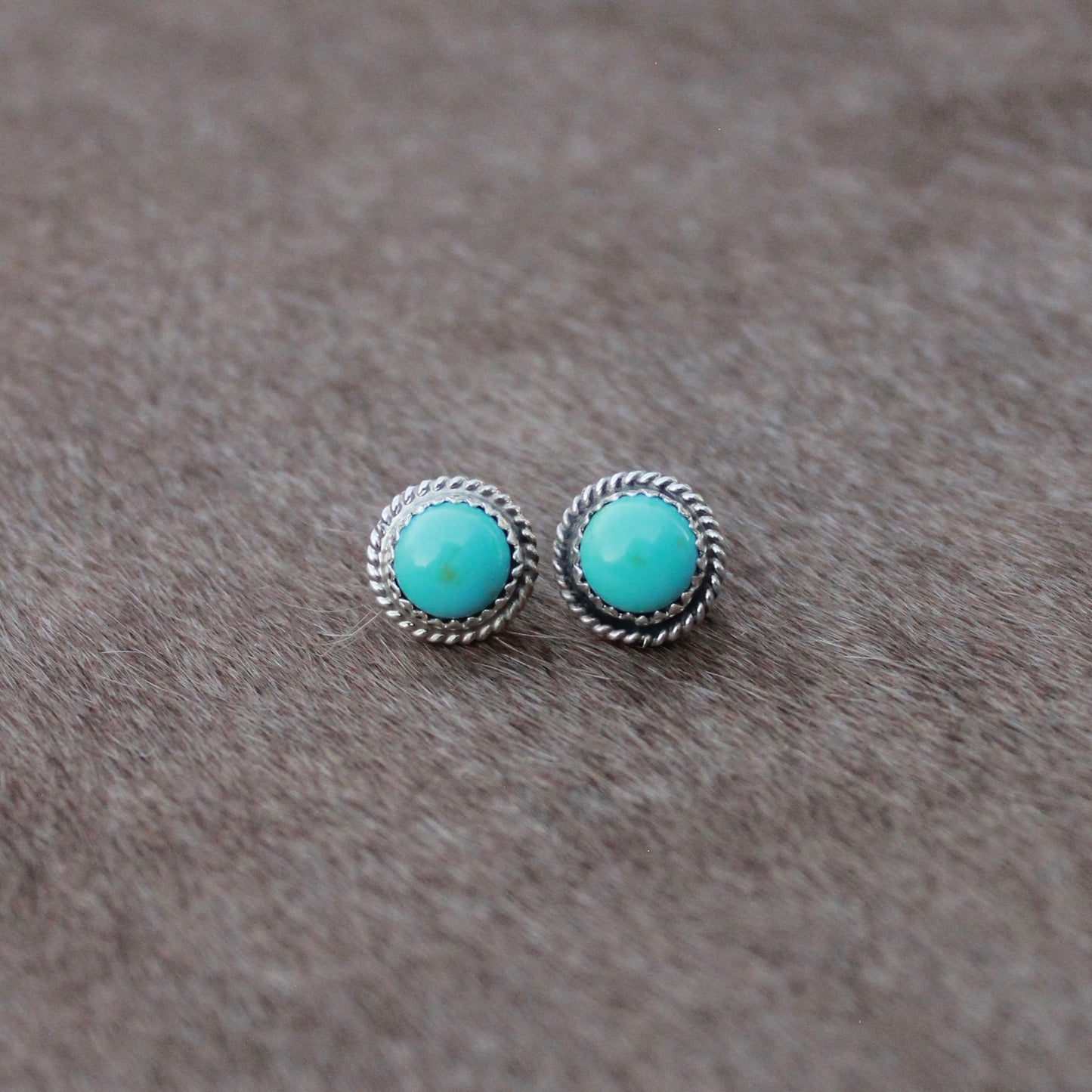 Round Kingman Studs - Ready to Ship