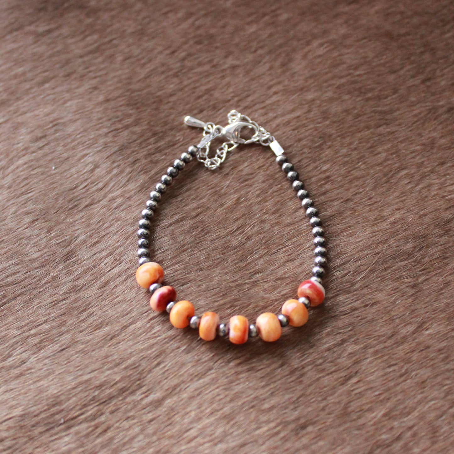 Orange Spiny Bracelet - Made to Order