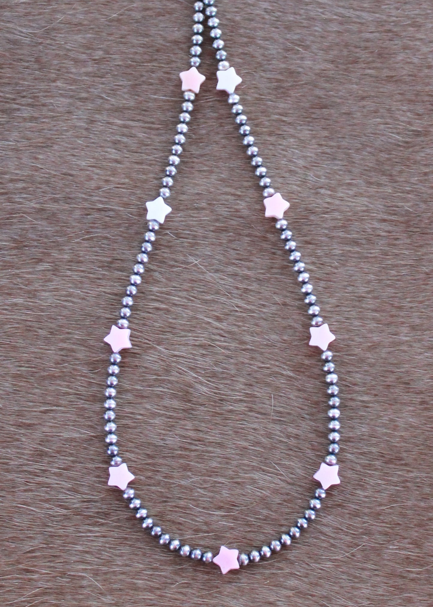 Pink Conch Star Stacker Necklace - Made to Order