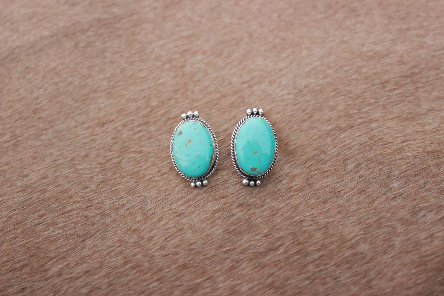 Sonoran Gem Turquoise Stud Earrings - Ready to Ship